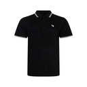 Essentials Tipped Polo Black