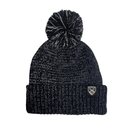 Black/Silver Bobble Hat